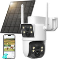 LIWAN 4G LTE Cellular Security Camera Wireless Outdoor, No WiFi Dual Lens by LIWAN
