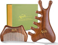 4-in-1 Wooden Gua Sha Tool Set – Facial, Body & Scalp Manual Guasha Massage Tool for Tension Relief, Includes Portable Mini Wooden Comb,Valentine’s Day Gift-Ready Box