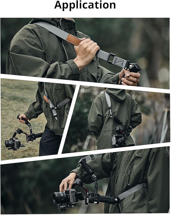 SmallRig RS3 RS2 Weight-Reducing Shoulder Strap Compatible with Sling Handle for DJI, Gimbal Belt with Upgraded QD Quick Release Buckles for DJI RS 5 / RS4 / RS4 Pro/RS 3 / RS 3 Pro/RS 2