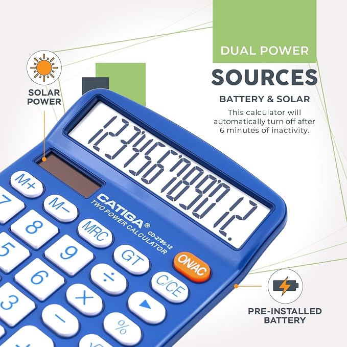 CATIGA Desktop Calculator 12 Digit - Image 4