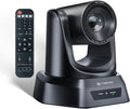 TONGVEO PTZ Camera 20X Optical Zoom HDMI IP Live Streaming SDI USB3.0 1080P 60fps PoE Supports for Church Services Worship Education Video Conference with OBS vMix Wirecast Zoom YouTube and More