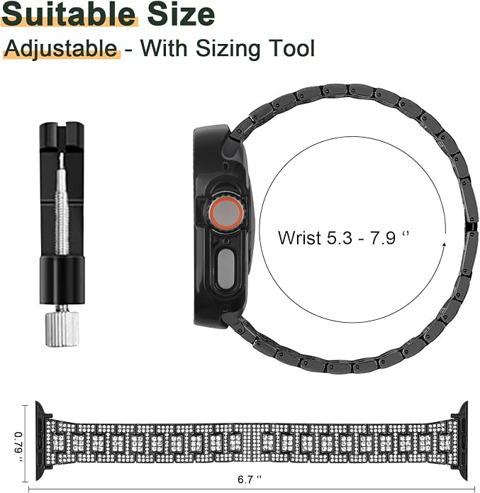 Mosonio Compatible with Apple Watch Band 38mm 40mm 41mm 42mm 44mm 45mm 46mm - Image 5