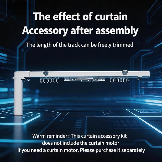 Smart Curtains, Universal Electric Curtain Accessories Installation Kit - Image 6