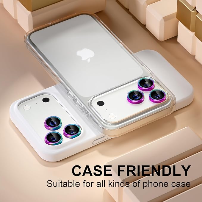 Misea Compatible for iPhone 17 Pro/iPhone 17 Pro Max Camera Lens Protector - Image 5