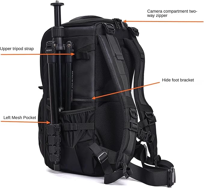 ZZQ&CCF Telephoto Lens Camera Backpack - Image 5