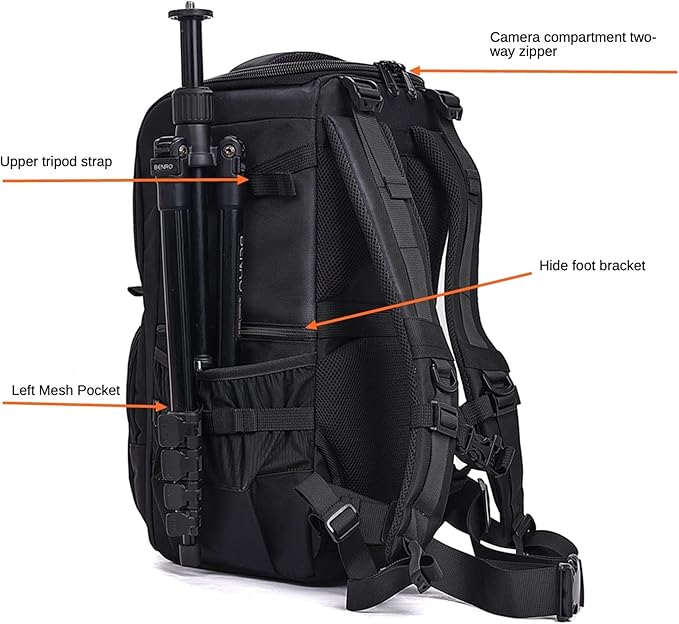 ZZQ&CCF Telephoto Lens Camera Backpack - Image 7