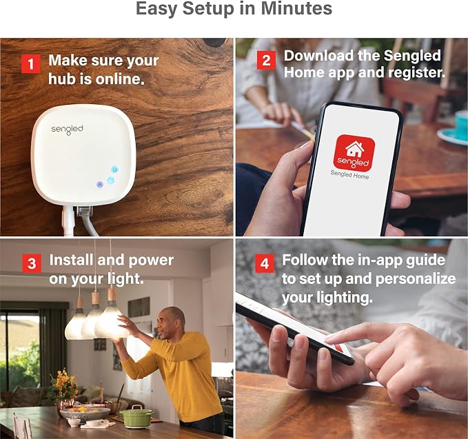 Sengled Smart Light Bulb Starter Kit, Smart Bulbs that Work - Image 6
