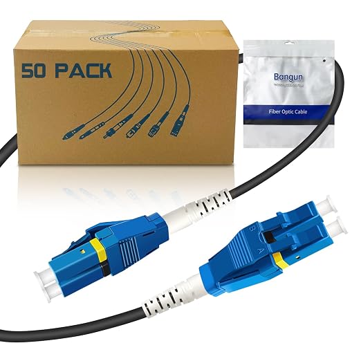 50-Pack - 3m Uniboot LC to LC Armored Fiber Patch Cable, Singlemode 9/125um by Bangun