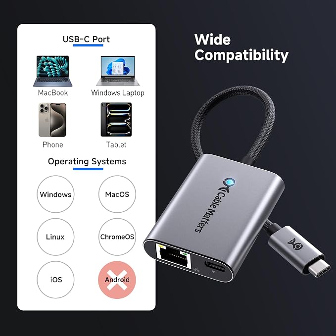 Cable Matters USB C to 2.5Gb Ethernet Adapter - Image 6