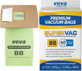 40 Pack Type BB Vacuum Bags for Oreck Handheld Canister Vacuum PKBB12DW, BB180, BB280, BB850, BB870, BB880, BB900, BB1000, BB1100, BB1200, CC1600