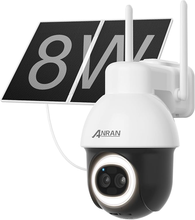 ANRAN AOV 24/7 Recording Solar Security Camera Outdoor, 5MP WiFi Surveillance by ANRAN