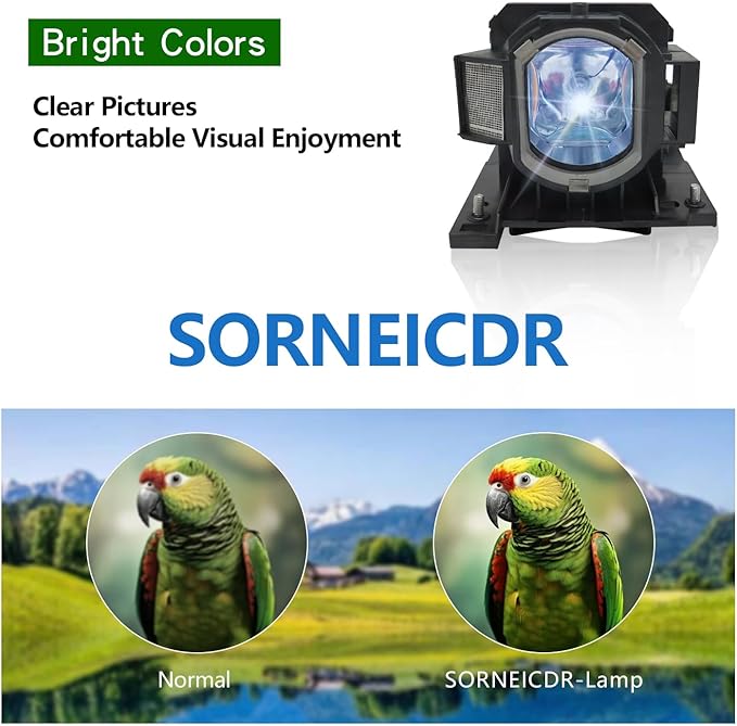 SORNEICDR DT01021 Replacement Projector Lamp Bulb Compatible with Hitachi CP-X2010 CP-X2010N CP-X2510 CP-X2510E CP-X2510EN CP-X2510N CP-X3010 CP-X3010E CP-X3010EN CP-X3010N ED-X40