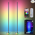 OIYN Corner Floor Lamp 2 Pack,RGBICW LED Corner Lamp with 1300lm Smart Modern Floor Lamp,App & Remote Control,Music Sync,Color Changing Standing Lamp for Bedroom Living Room and Gaming Rooms