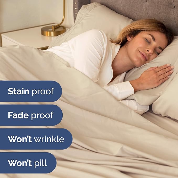Full XL Bed Sheets - Extra Long Extended Full Sheet – Luxurious, Easy-Fit Sheet Set - Fits between 8” to 16" Deep Pockets, 54" x 80" for Full XL Mattresses - Ideal for Extra Long Full Beds