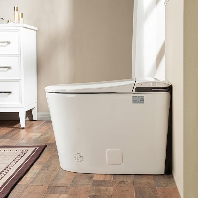 WOODBRIDGE GT100 Smart Toilet,Auto Open/Close Lid, Foot Sensor,Auto Flush, Heated Seat & Fragrance System, ADA Height, Easy Installation, without Bidet