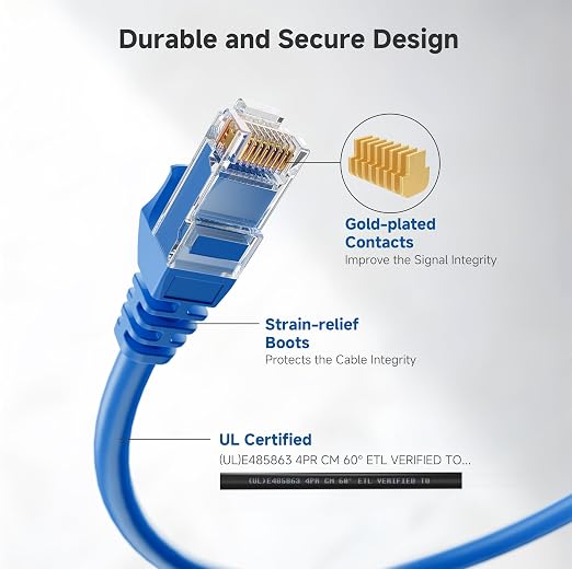 Cable Matters 10Gbps Snagless Cat 6 Ethernet Cable - 30ft - Image 4