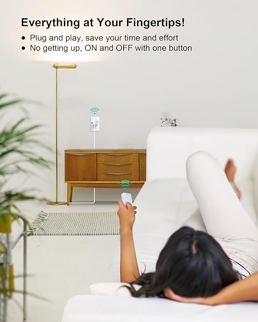 Remote Control Outlet with 2 Remotes, 200FT Long Range Wireless On Off Switch - Image 3
