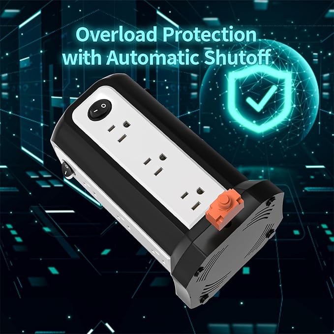 10FT Extension Cord with Multiple Outlets|PASSUS Surge Protector Power Strip with USB C(PD18W) Port|Flat Plug Braided Cord|Tower Outlets with USB Ports,Overload Protection for Home Office DormRoom
