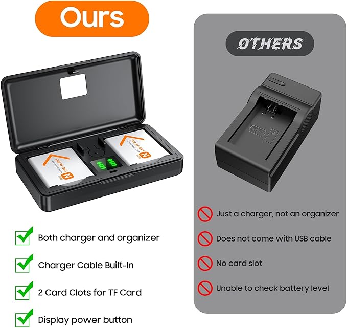 NP-BN1 Battery and Charger Set, Camera Accessories kit - Image 5