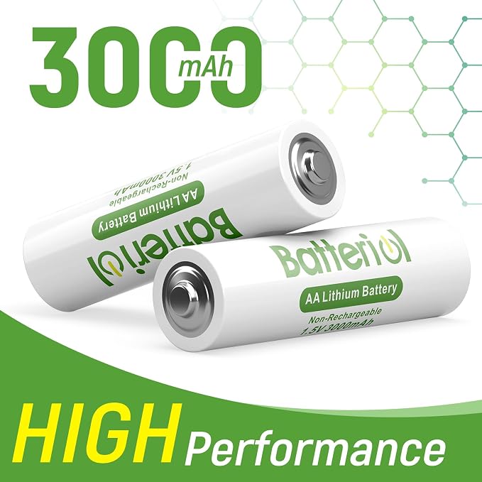 Lithium Batteries AA, Double A Batteries 3000mAh 1.5V Long Lasting - Image 2