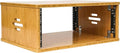 Sound Town DIY 4U Solid Bamboo Studio Rack w/ 14.2" Depth, Ventilation for Recording Room, PA/DJ Pro Audio, Home Audio (STBR-4U)