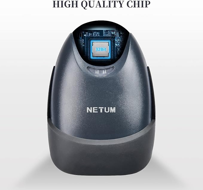 NETUM USB Barcode Scanner with Stand Wired Handheld Bar Code Reader 1D CCD - Image 3