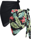CHICGAL 2 Pieces Women Beach Sarong Bathing Suit Wrap Skirt Sheer Bikini by CHICGAL