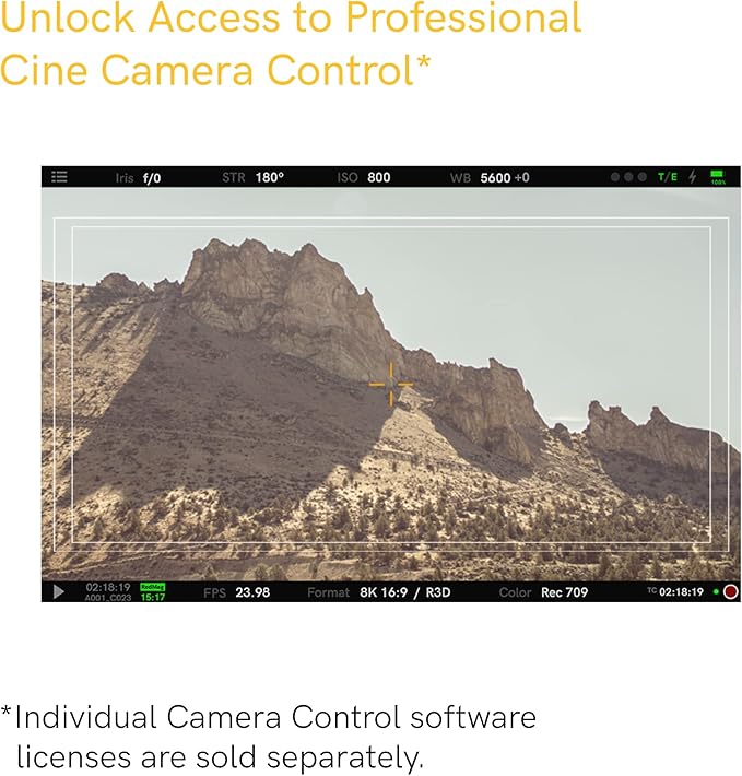 SmallHD Cine 5 Camera Monitor with 5-Inch 1920 x 1080 Touchscreen Display, 3G-SDI/HDMI, Bright 2000nits Daylight Viewable LCD Panel, for Video Production
