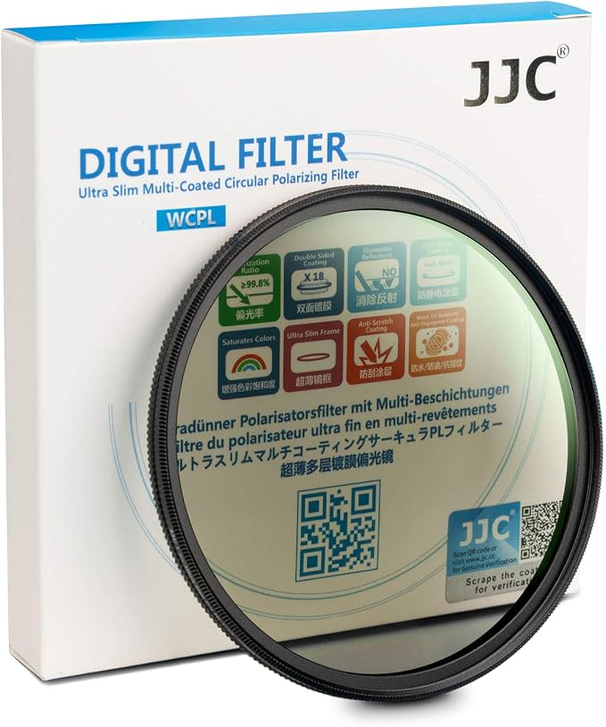 JJC Professional 46mm Circular Polarizer Polarizing Filter HD 18-Layer CPL by JJC