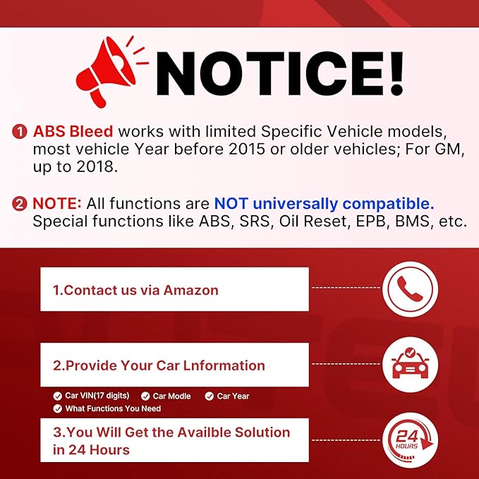 Autel MaxiCheck Pro OBD2 Scanner ABS Scan Tool for Auto Bleeding, SRS ABS Scanner Car Diagnostic Tool with Oil Reset Airbag SAS EPB BMS Services for Specific Vehicles Up to 2015, Lifetime Free Update