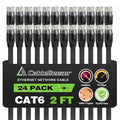 Cat 6 Ethernet Cable 2ft Flat Internet Network Cables by CableGeeker