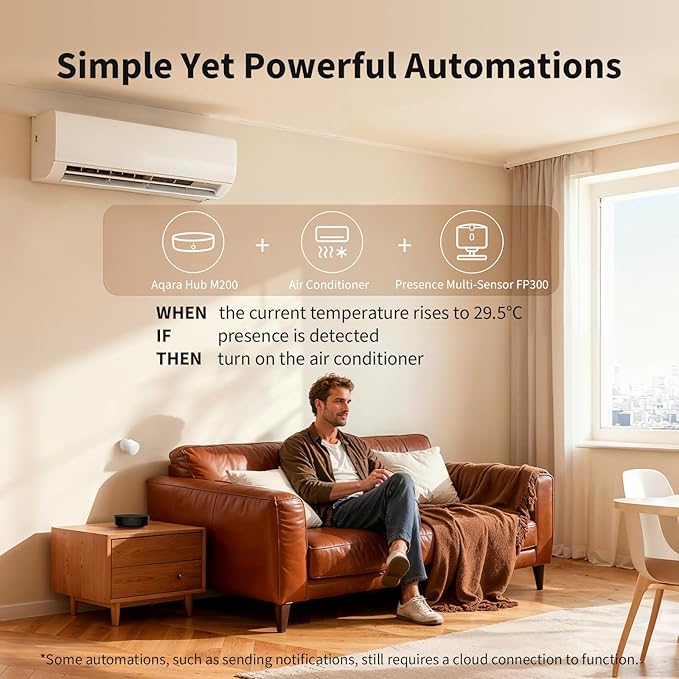 Aqara Smart Hub M200, Matter Controller, Thread Border Router, Featuring Aqara Zigbee, Bluetooth, Wi-Fi, PoE, IR, Supports Amazon Alexa, Apple HomeKit, Home Assistant, SmartThings, Google Home