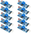 Gebildet 10pcs LDR Photosensitive Sensor Module 3 Pins 5MM Light Dependent Resistor Sensor Module Digital Light Detection LM393