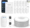 tolviviov Alarm System for Home Security, Door Alarm Systems, App Alerts, 15Piece Kit, No Monthly fee, WiFi Alarm, Door Window Motion Sensor, for Home Security and Kids Safety