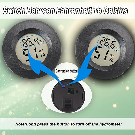 Mini Hygrometer Digital Thermometer Humidity Meter 2 Pack Hygrometer - Image 3