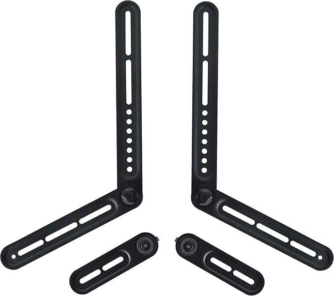 Dynavista Soundbar Mount Sound Bar TV Bracket for Mounting Above or Under TV, Fits 22lbs(10kg) with Adjustable Long and Short Extension Arm