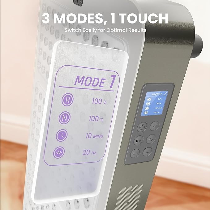 EmberTouch Red Light Therapy Panel - 660nm & 850nm Infrared Light Therapy Lamp with Smart App Control, 330 LEDs High Power Device at Home for Body, Face, Recovery, Skin Health, 650W (PRO650)