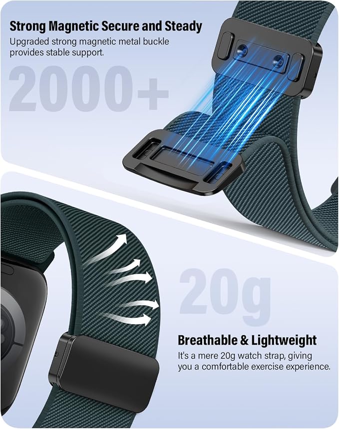Stretchy Band Compatible with Apple Watch Band 40mm 38mm 41mm 42mm 44mm 45mm - Image 4
