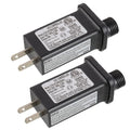 SIGANDG 30V 6W LED Transformer Replacement Class 2 Power LED Controller with 8 Modes Supply for Christmas String Light Inflatable Decorations IP44 Waterproof Low Voltage Transformer(2 Pcs)