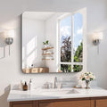 CILIBER Frameless Wall Mirror, 30" x 30" Square Bathroom Mirror Rounded Corner, HD Shatterproof Vanity Mirror with Polished Edge for Over Sink, Bedroom, Entryway, Vertical or Horizontal