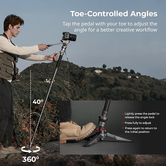 SmallRig 175cm / 68.9" Carbon Fiber Video Monopod - Image 4