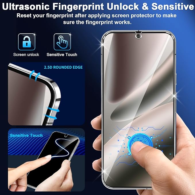 letosan 3 Pack for Google Pixel 10 Pro Screen Protector Tempered Glass + 3 Pack - Image 7