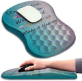 KUOSGM Mouse Pad Wrist Support, Ergonomic Mouse Pad with Massage Dot, Comfortable Computer Mouse Pad for Laptop, Wrist Rest Pain Relief Mousepad with Non-Slip PU Base for Office & Home, 12 x 8 in