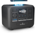 DECOMIL LFP700 Portable Power Station, 504Wh LiFePO4 Battery, 700W AC Output (1200W Peak), Wireless Charging, 80% in 50 Min, Solar Generator for Camping, Emergency, Home Backup (Solar Optional)