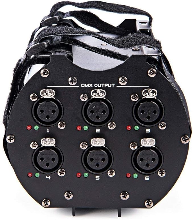 MFL. DMX Splitter with One Input 6-Way Distributor 3-Pin Xlr Separate Dmx Signal Amplifier System