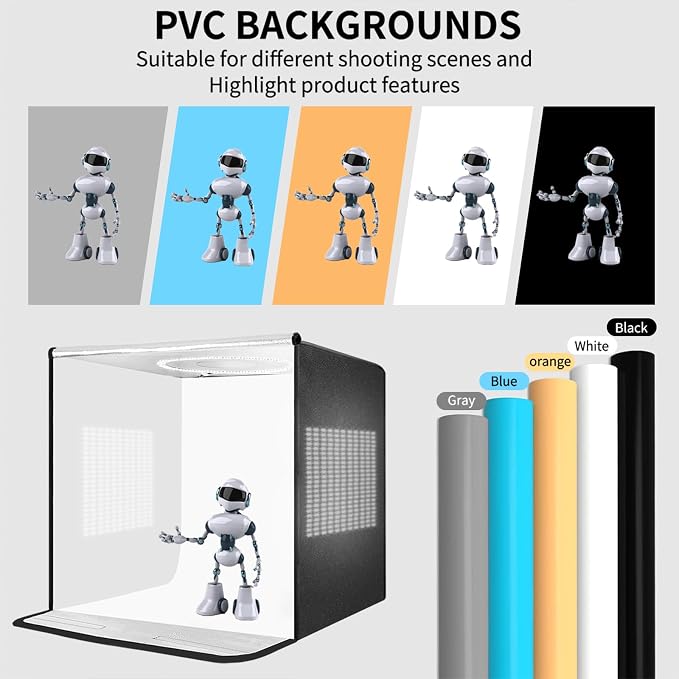 Pro 20"x20" Photo Studio Light Box 3-Side Light Panel/3-Temp/Dimmable - Image 6