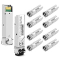 OPSTRAN 1000BASE-SX SFP Optical Transceiver Module Compatible with Juniper QFX-SFP-1GE-SX EX-SFP-1GE-SX SRX-SFP-1GE-SX 850nm 550m DDM Duplex LC MMF 10pcs/Pack