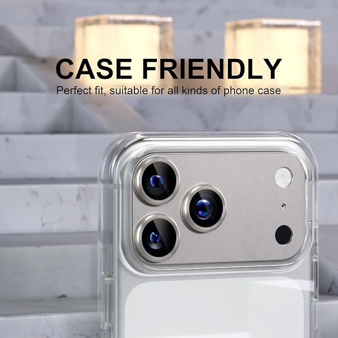 Choiche Compatible for iPhone 17 Pro Camera Lens Protector, Strong Adsorption - Image 4