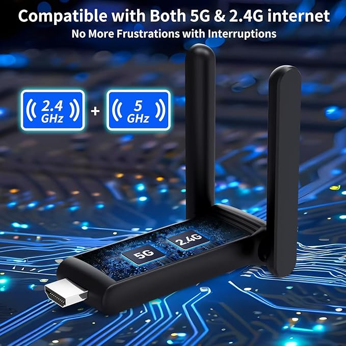 YUYUNLOMN Wireless HDMI 2 Receivers and Transmitter,Up to 6 RXs,No Hot,Plug and Play,2.4/5.8GHz Wirelessly Stream to Multiple Screen,50M/165FT,Wireless HDMI Adapter for TV/DSLR Camera/Projector/Laptop