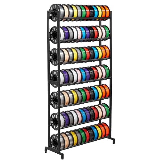 VEVOR 3D Printer Filament Storage Rack, 7 Tier Heavy Duty Storage Shelves - Image 9